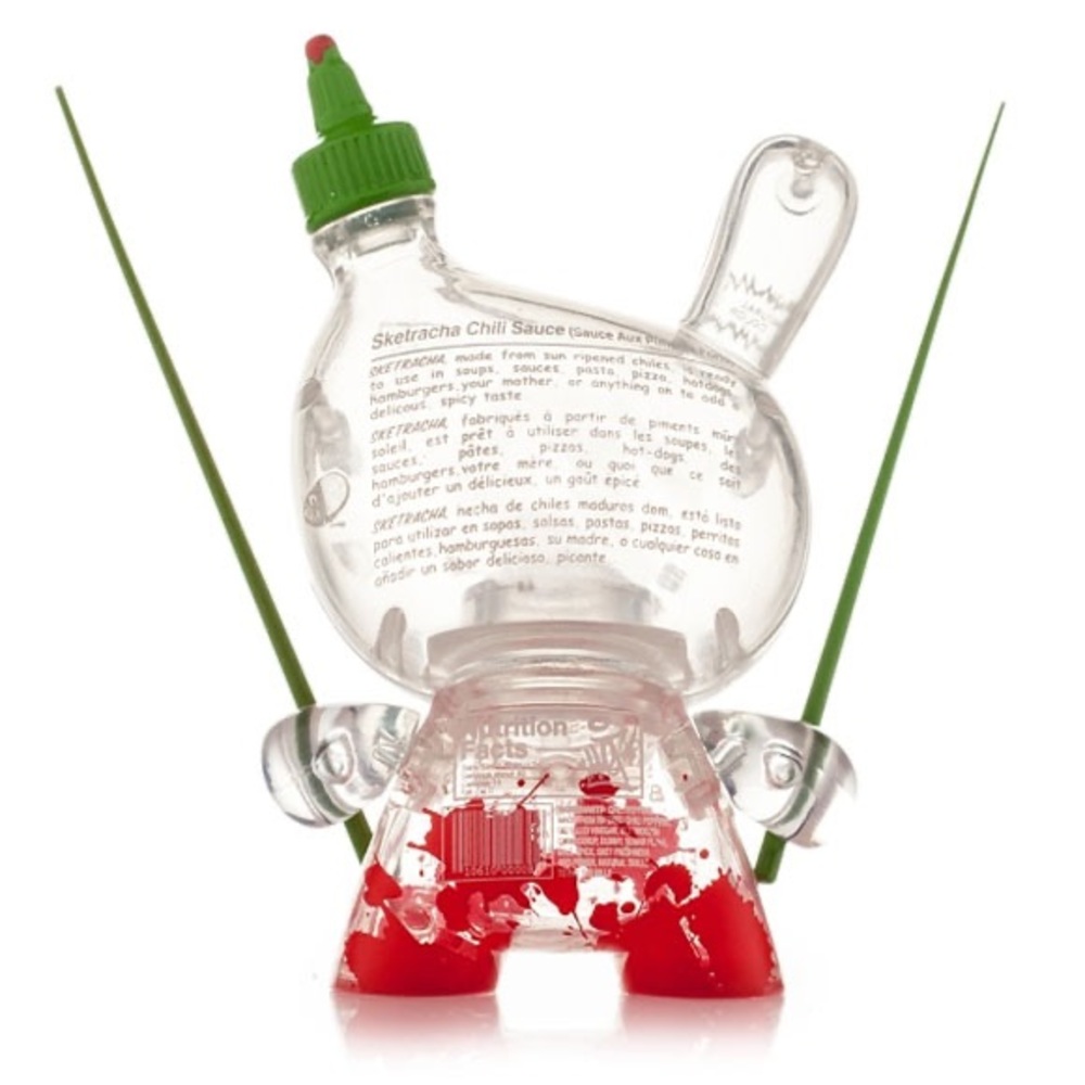 Kidrobot Sriracha Dunny Figurine (Half Empty) - Picture 6 of 7